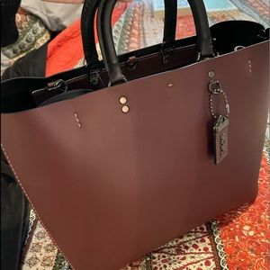 Brand new Coach Rogue Tote in Bordeaux